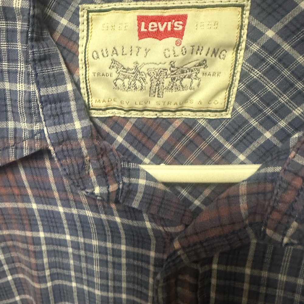 Levi's Blue Casual Button Down Shirt - Picture 2 of 4